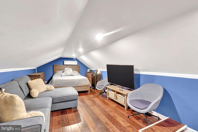 199 Applegate, Hamilton, NJ 08690 - bedroom featuring wood-type flooring and lofted ceiling