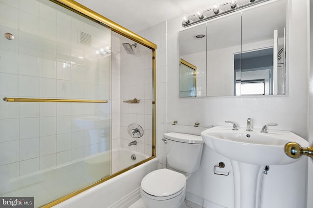 220 Locust St Unit 7As, Philadelphia, PA 19106 - full bath featuring toilet and shower / bath combination with glass door