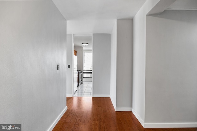 220 Locust St Unit 7As, Philadelphia, PA 19106 - hallway with wood finished floors and baseboards