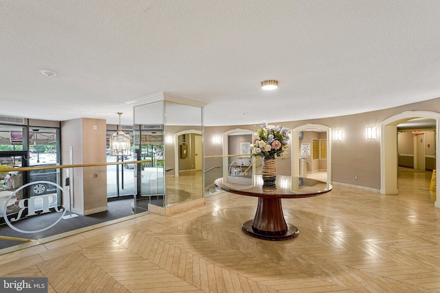 8370 Greensboro Dr Unit 508, Mclean, VA 22102 - building lobby featuring a textured ceiling