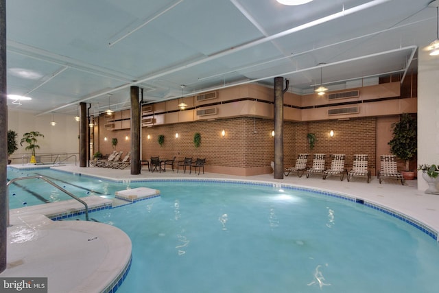8370 Greensboro Dr Unit 508, Mclean, VA 22102 - indoor pool with an outdoor bar and a patio area