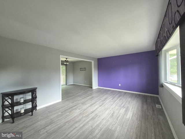 11 Centennial Ct, Sicklerville, NJ 08081 - unfurnished room featuring a ceiling fan, wood finished floors, and baseboards