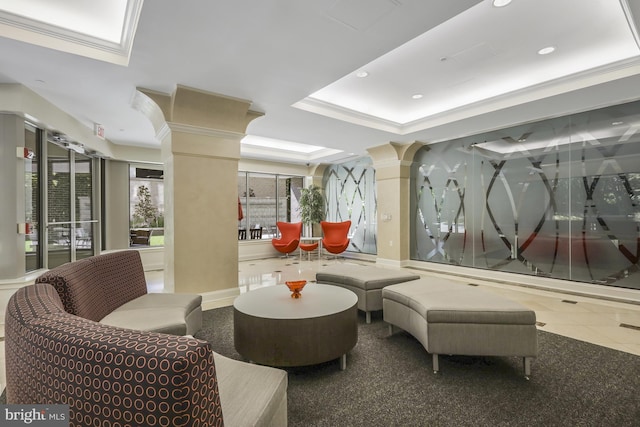 513 W Broad St Unit 602, Falls Church, VA 22046 - community lobby featuring recessed lighting
