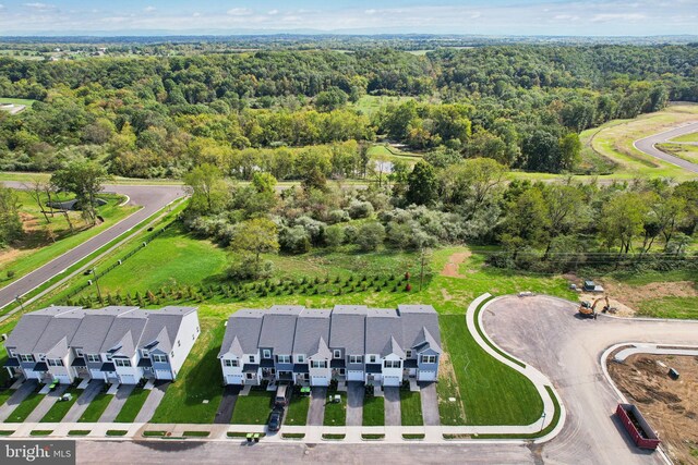 112 Pomo Ln, Winchester, VA 22602 - aerial view of residential area featuring a heavily wooded area