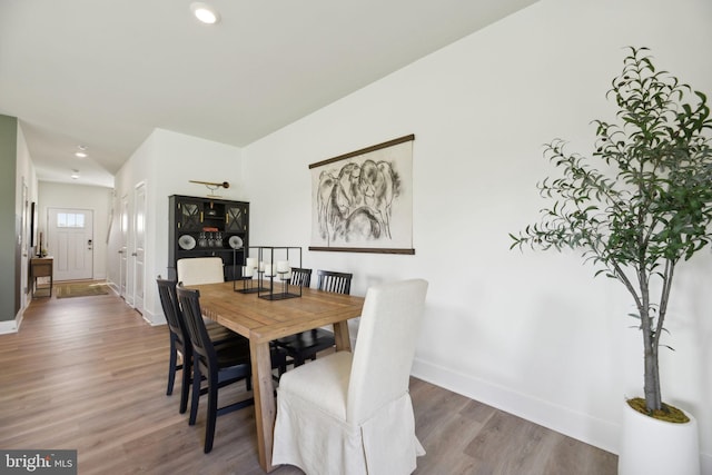 112 Pomo Ln, Winchester, VA 22602 - dining room featuring wood finished floors, baseboards, and recessed lighting