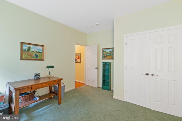 5353 Walkerwood Ct, Manchester, MD 21102 - carpeted bedroom with baseboards and a closet