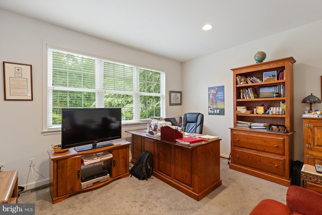 5353 Walkerwood Ct, Manchester, MD 21102 - office space with light carpet, recessed lighting, and baseboards