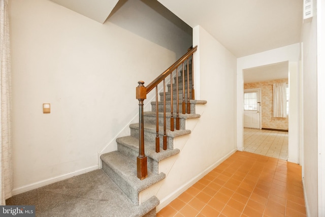 2256 Georgetown Dr, Malvern, PA 19355 - staircase with baseboards