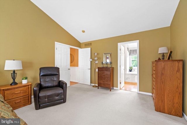 42 Manassas Dr, Middletown, DE 19709 - bedroom with carpet flooring, baseboards, and high vaulted ceiling