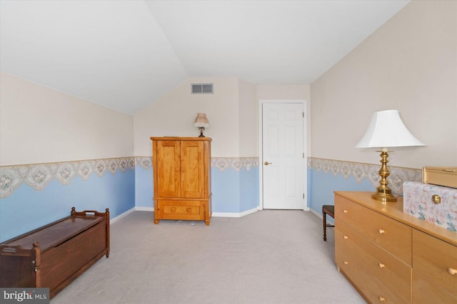 42 Manassas Dr, Middletown, DE 19709 - bedroom featuring lofted ceiling, light carpet, and baseboards