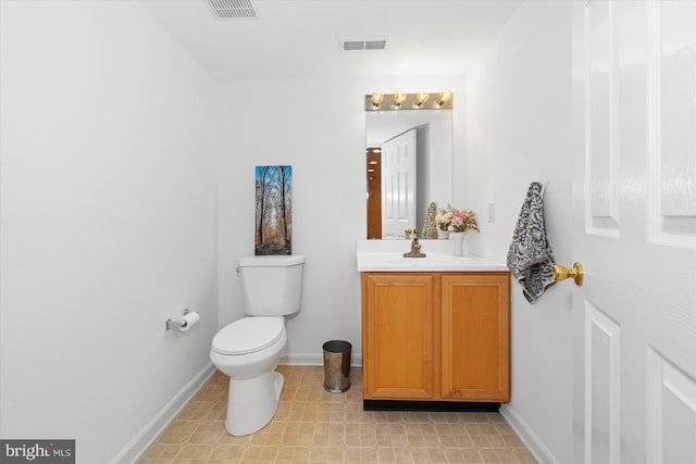 42 Manassas Dr, Middletown, DE 19709 - bathroom featuring vanity, toilet, baseboards, and tile patterned floors