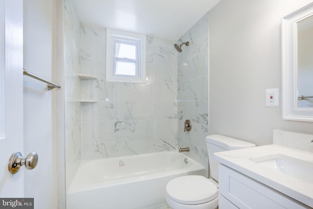 11830 Charles Rd, Silver Spring, MD 20906 - bathroom featuring toilet, vanity, and shower / bath combination