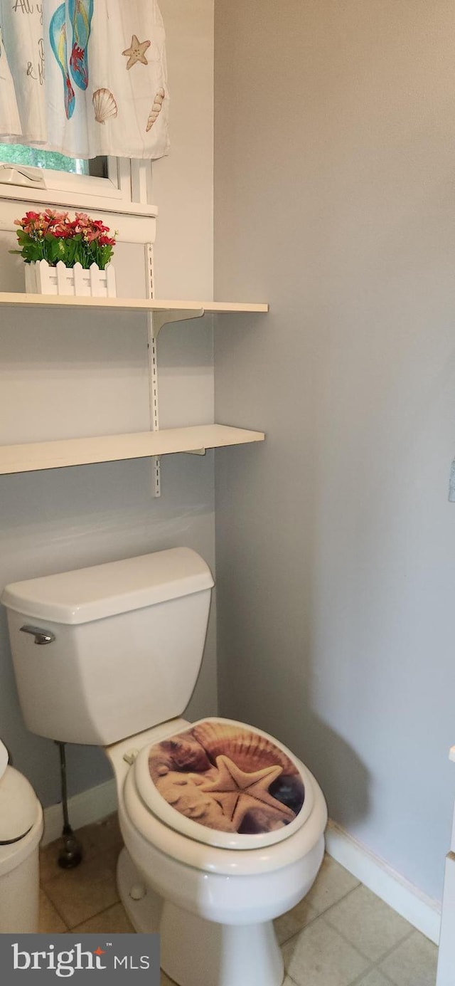 3203 N Lakeshore Dr, Browns Mills, NJ 08015 - half bath with toilet, baseboards, and tile patterned flooring