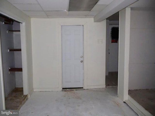 2130 Melvin St, Philadelphia, PA 19131 - below grade area with a drop ceiling