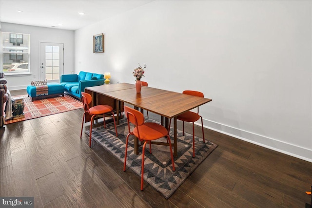 261 Aaron Truehart, Titusville, NJ 08560 - dining room featuring baseboards, wood finished floors, and recessed lighting