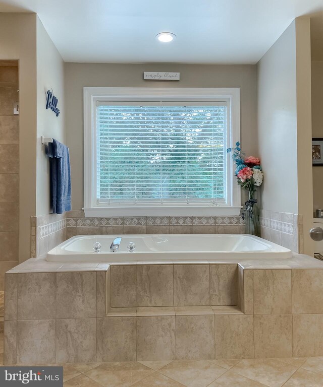 21143 Catnip Ct, Leonardtown, MD 20650 - full bath featuring plenty of natural light, a bath, and recessed lighting