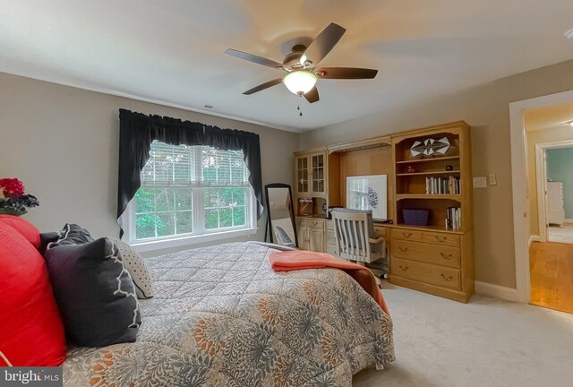 21143 Catnip Ct, Leonardtown, MD 20650 - bedroom featuring carpet, a ceiling fan, and baseboards