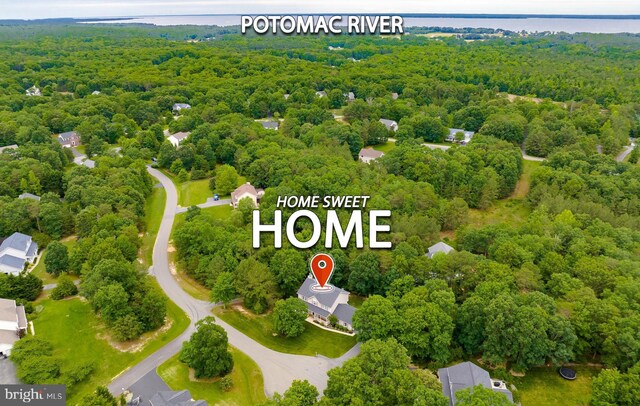 21143 Catnip Ct, Leonardtown, MD 20650 - aerial view of a heavily wooded area