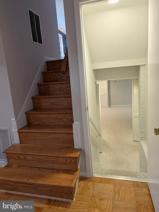 9510 Clement Rd, Silver Spring, MD 20910 - stairway with baseboards