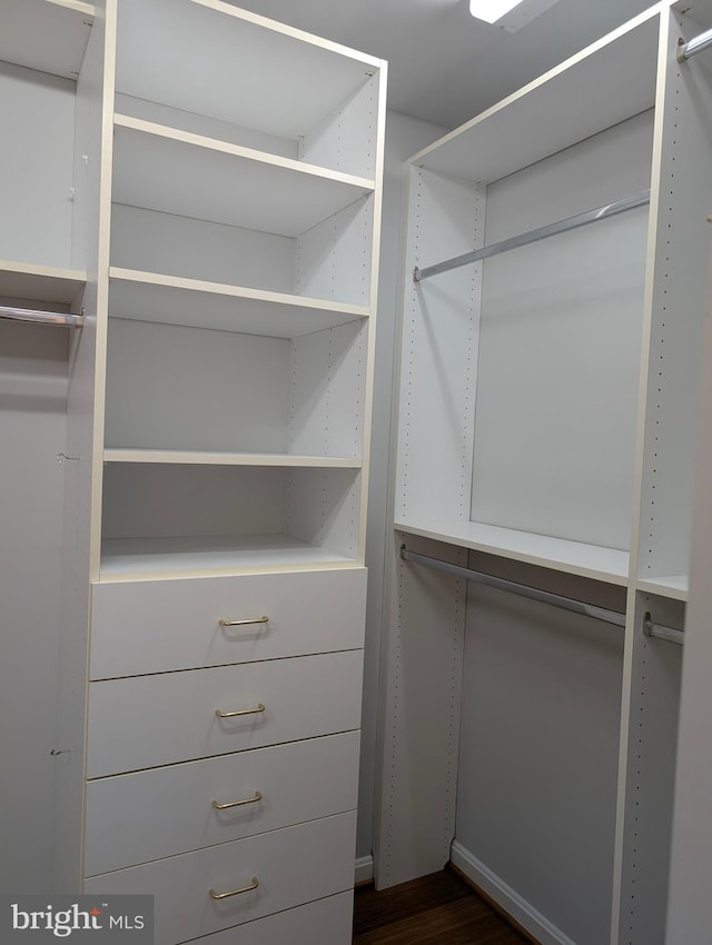 9510 Clement Rd, Silver Spring, MD 20910 - spacious closet with dark wood-type flooring