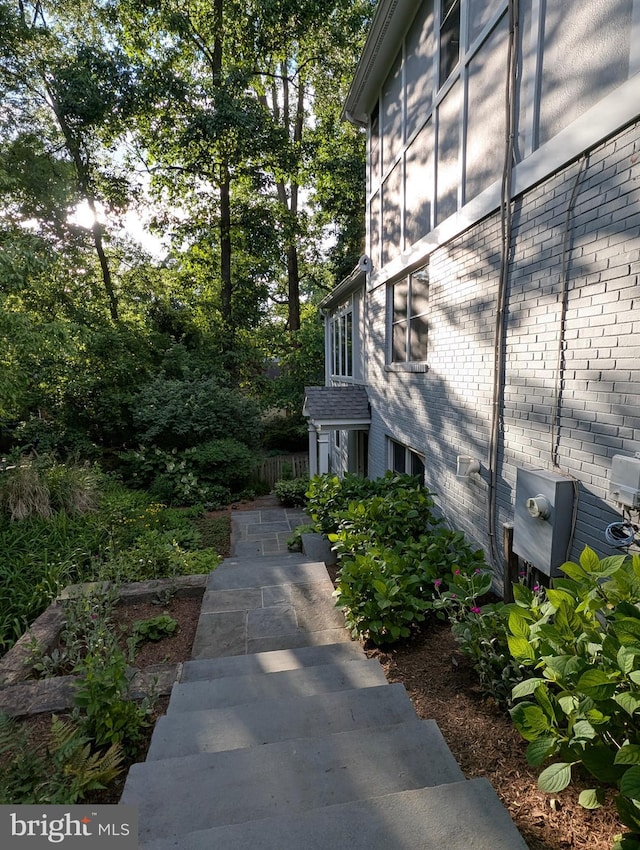 9510 Clement Rd, Silver Spring, MD 20910 - view of side of property with brick siding