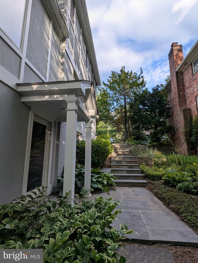 9510 Clement Rd, Silver Spring, MD 20910 - view of yard featuring stairway