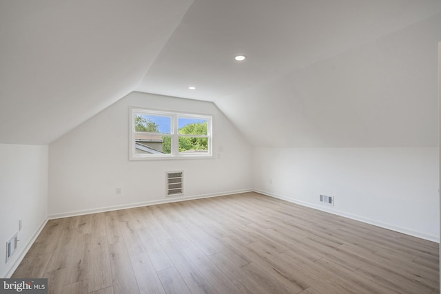 11 Rivercrest, Little Egg Harbor Twp, NJ 08087 - additional living space featuring light wood finished floors, lofted ceiling, baseboards, and recessed lighting