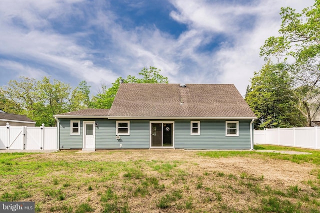 11 Rivercrest, Little Egg Harbor Twp, NJ 08087 - rear view of house with a gate and a shingled roof