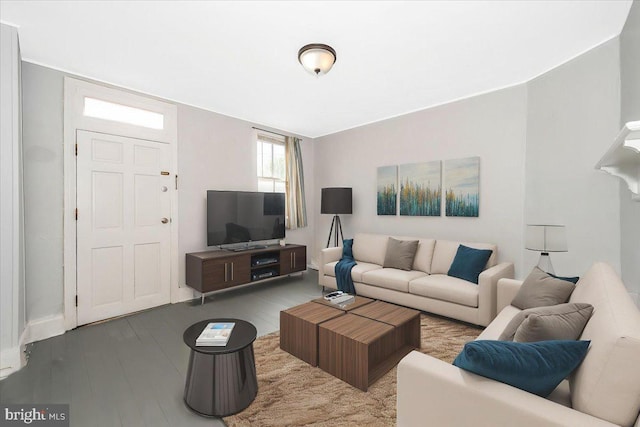15 Degrange St, Frederick, MD 21701 - living area with wood finished floors