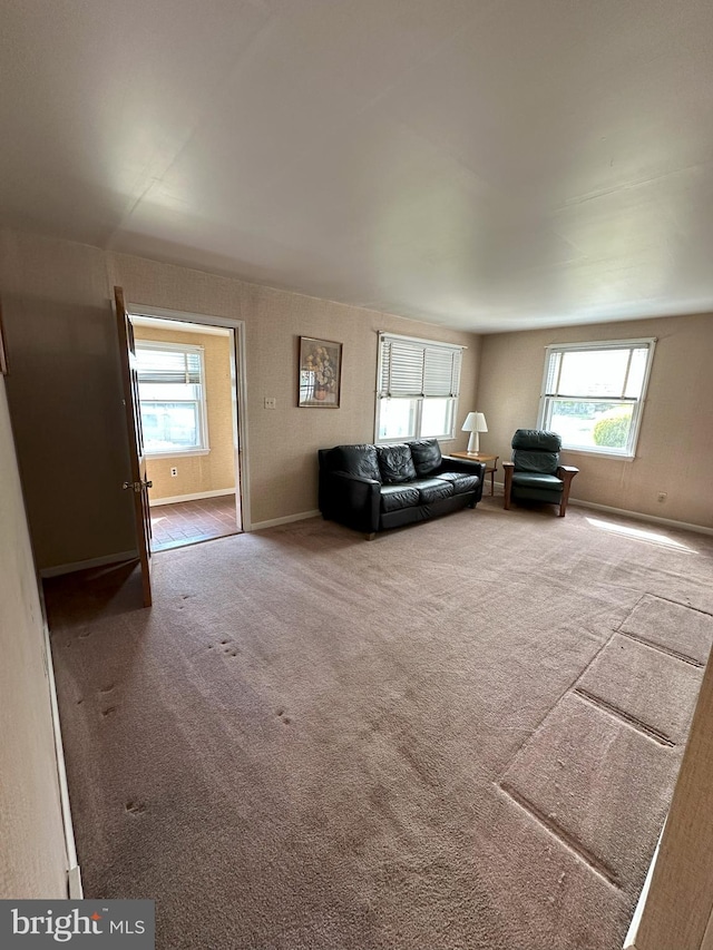 120 Lindsey Ave, Runnemede, NJ 08078 - living room featuring carpet and baseboards