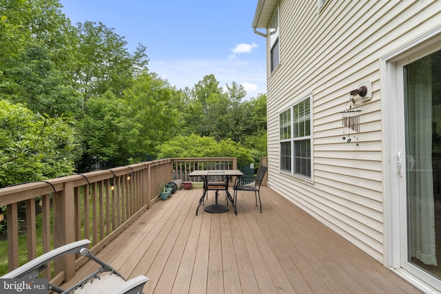 440 Glenn Rose Cir, King Of Prussia, PA 19406 - wooden terrace with outdoor dining space