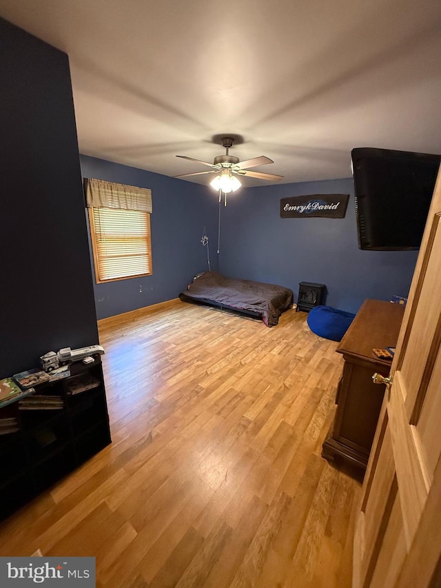1243 Garry Ave, Vineland, NJ 08361 - bedroom with light wood-type flooring and a ceiling fan