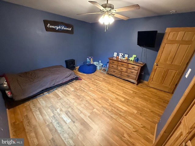 1243 Garry Ave, Vineland, NJ 08361 - bedroom with wood finished floors and ceiling fan