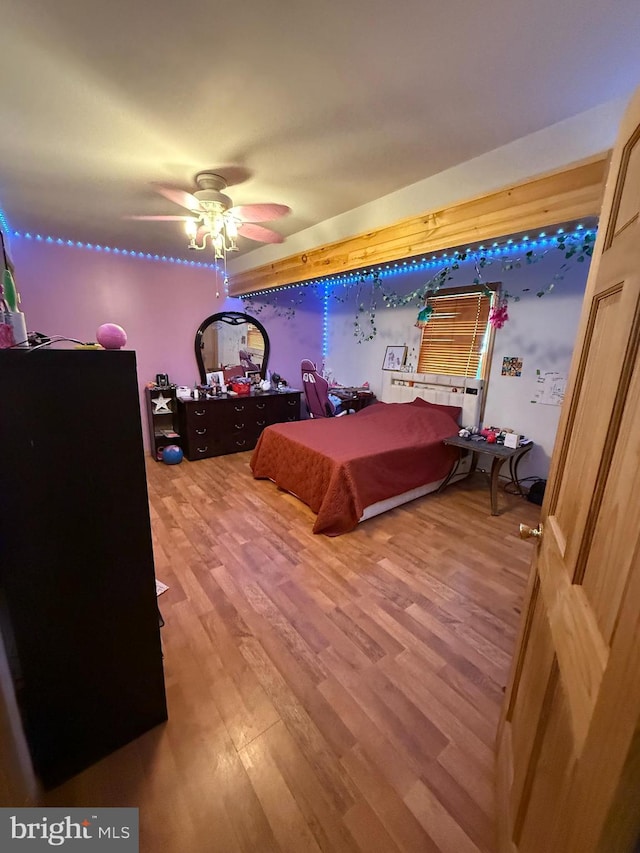 1243 Garry Ave, Vineland, NJ 08361 - bedroom featuring wood finished floors and ceiling fan