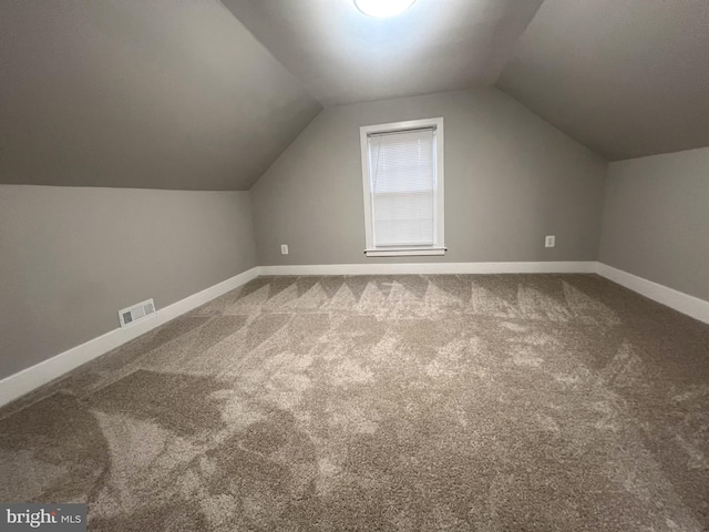 3701 Lochearn Dr, Gwynn Oak, MD 21207 - bonus room featuring carpet flooring, baseboards, and vaulted ceiling