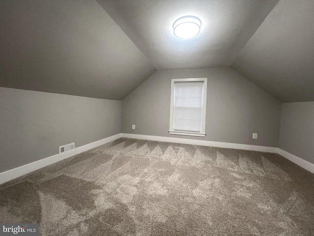 3701 Lochearn Dr, Gwynn Oak, MD 21207 - bonus room featuring carpet flooring, baseboards, and vaulted ceiling