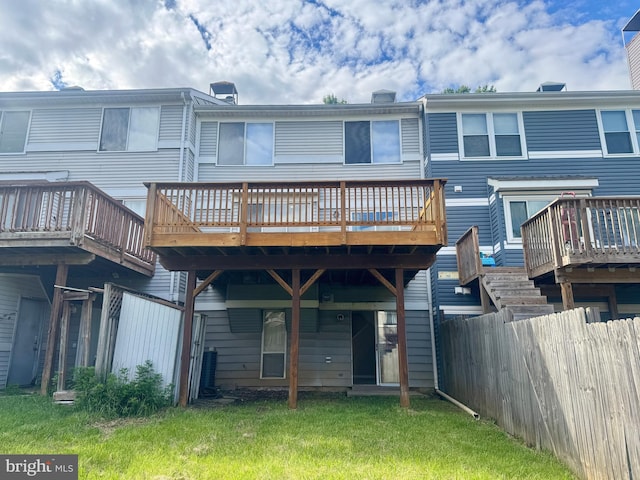3627 Longridge Ct, Abingdon, MD 21009 - back of house with a deck