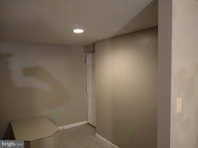 9438 Waterford Dr, Manassas, VA 20110 - spare room featuring baseboards, recessed lighting, and light tile patterned floors