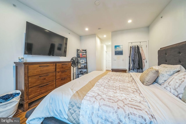 1809 Wilder St, Philadelphia, PA 19146 - bedroom with wood finished floors, a closet, and recessed lighting