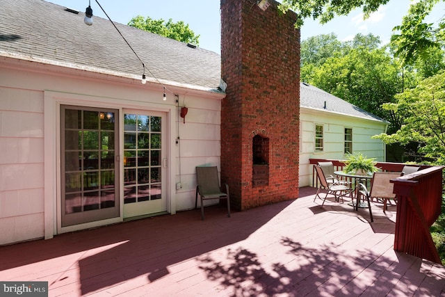 9 Laurel Wood, Lawrenceville, NJ 08648 - deck with outdoor dining space