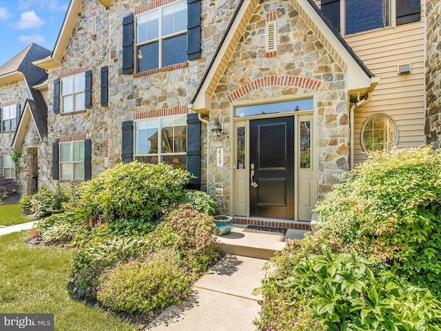 2507 Island Grove Blvd, Frederick, MD 21701 - property entrance featuring stone siding