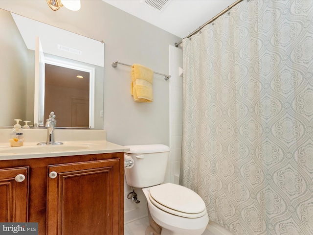 2507 Island Grove Blvd, Frederick, MD 21701 - bathroom featuring vanity, toilet, and a shower with curtain