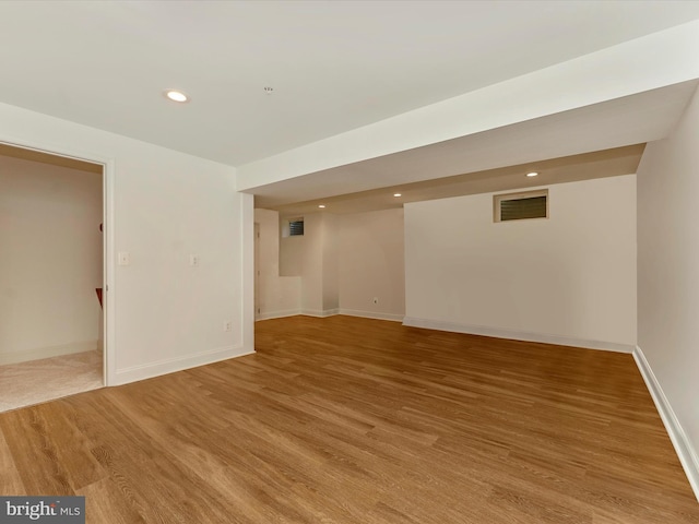 2507 Island Grove Blvd, Frederick, MD 21701 - unfurnished room featuring recessed lighting, baseboards, and light wood-type flooring