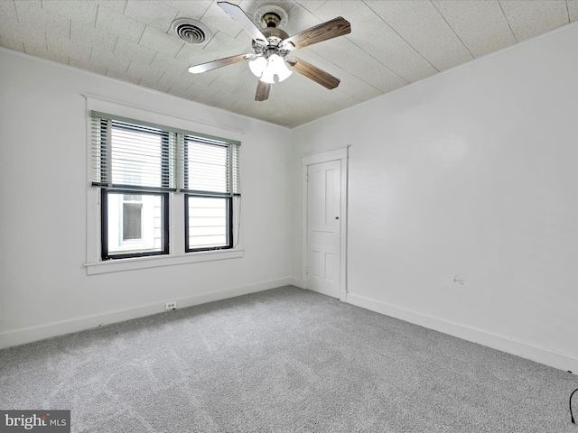 138 W Main St, Schuylkill Haven, PA 17972 - spare room featuring carpet flooring, a ceiling fan, and baseboards