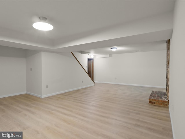 7449 Maple Branch Rd, Clifton, VA 20124 - finished below grade area featuring light wood finished floors and baseboards