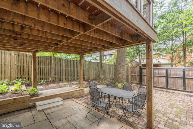 3709 Jocelyn St NW, Washington, DC 20015 - fenced backyard with a patio area and outdoor dining area