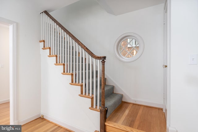 3709 Jocelyn St NW, Washington, DC 20015 - stairs with wood finished floors