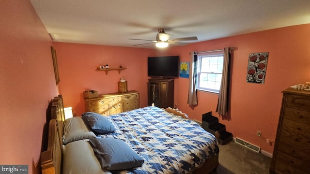 1300 River Rd, Holtwood, PA 17532 - carpeted bedroom with baseboards and ceiling fan