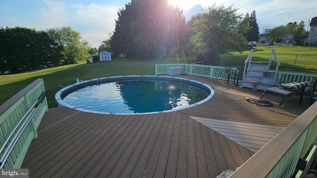 1300 River Rd, Holtwood, PA 17532 - swimming pool with a deck and a yard