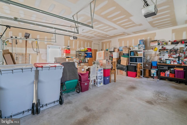 1219 N Valley Ave, Vineland, NJ 08360 - garage featuring a garage door opener